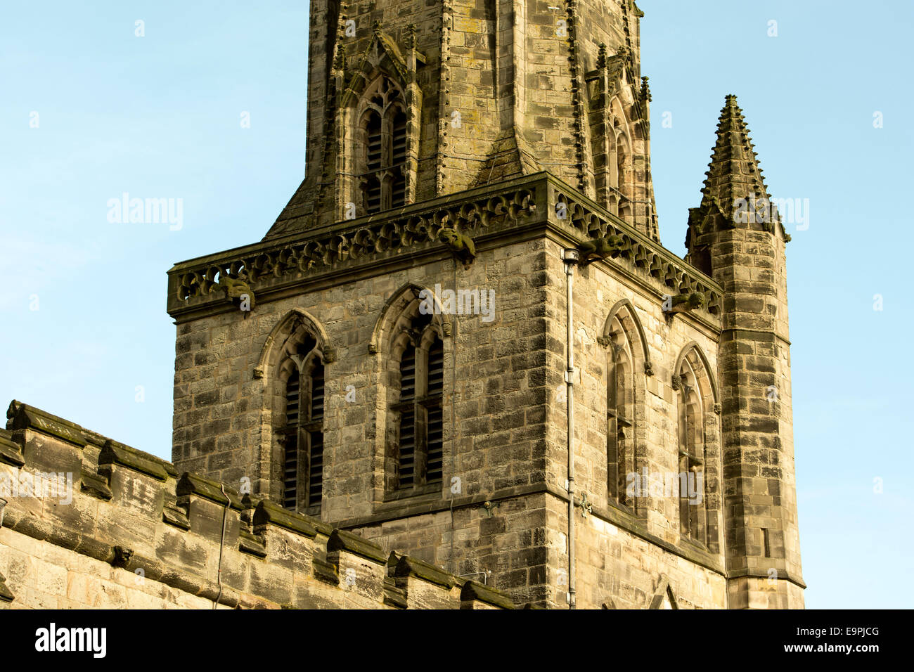 St. Oswald`s Church, Ashbourne, Derbyshire, England, UK Stock Photo